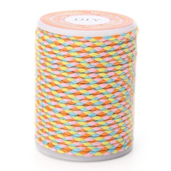 

PandaHall 4-Ply Polycotton Cord, Handmade Macrame Cotton Rope, for String Wall Hangings Plant Hanger, DIY Craft String Knitting, Colorful...