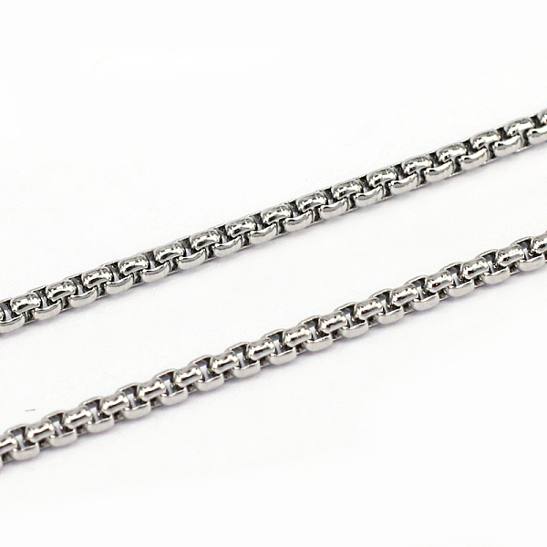 

PandaHall 304 Stainless Steel Box Chains, Unwelded, Stainless Steel Color, 1x2mm 304 Stainless Steel