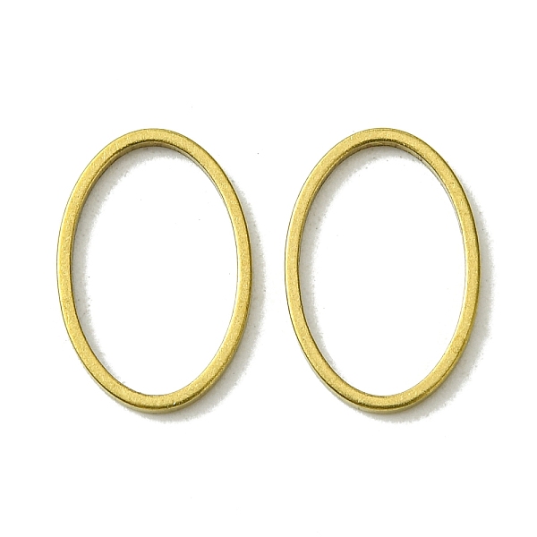 

PandaHall Brass Linking Rings, Oval, Raw(Unplated), 15x10x1mm, Inner Diameter: 13x8.5mm Brass Oval