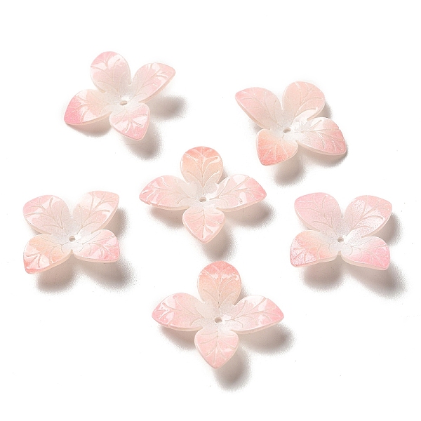 

PandaHall Flower Bead Cap, for DIY Jewelry Making, Pink, 17~18x4~5mm, Hole: 1~1.4mm Acrylic Pink