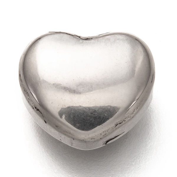 

PandaHall 304 Stainless Steel Beads, Heart, Stainless Steel Color, 10x12x6mm, Hole: 2.5mm 304 Stainless Steel Heart