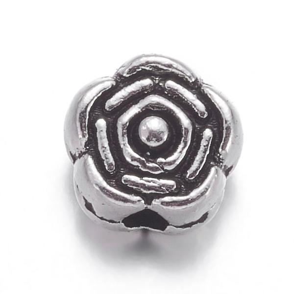

PandaHall Tibetan Silver Spacer Beads, Lead Free & Cadmium Free, Flower, Great for Mother's Day Gifts making, Antique Silver, about 6.5mm in...