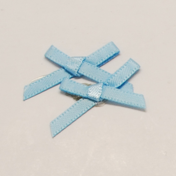 

PandaHall Handmade Woven Costume Accessories, Bowknot, Light Sky Blue, 30x14x3mm Cloth Bowknot