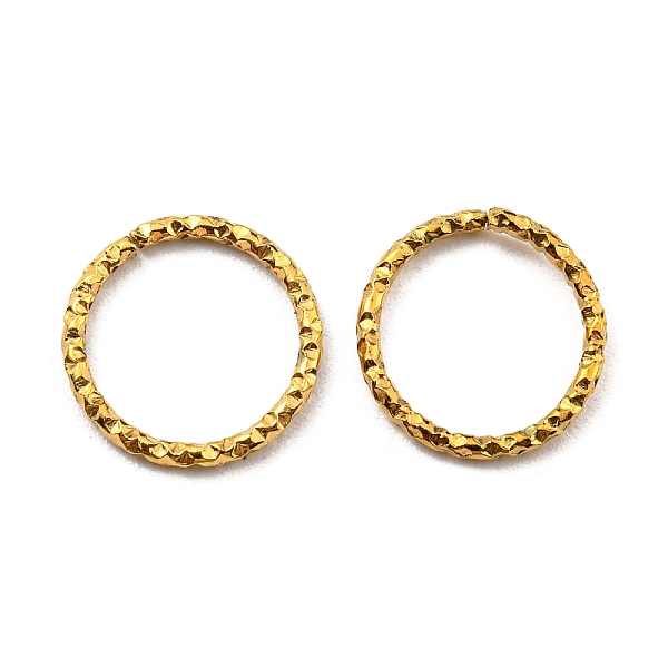 

PandaHall 304 Stainless Steel Jump Rings, Open Jump Rings, Twisted, Round Ring, Real 18K Gold Plated, 10x1mm, 18 Gauge, Inner Diameter: 8mm...
