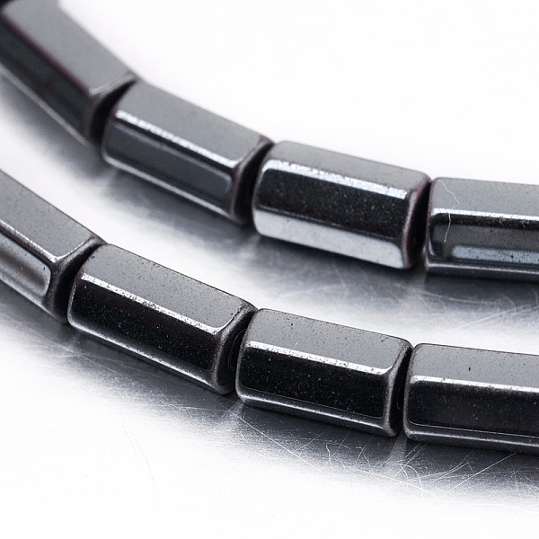 

PandaHall Non-magnetic Synthetic Hematite Beads Strands, Hexagon, 5x3x3mm, Hole: 1mm, about 81pcs/strand, 15.9 inch(40.5cm) Non-magnetic...