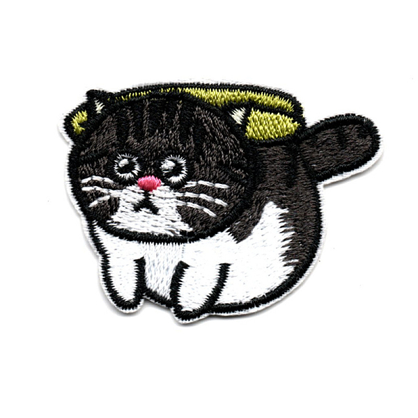 PandaHall Computerized Embroidery Cloth Iron on/Sew on Patches, Costume Accessories, Appliques, Cat Shape, Black, 39x50mm Cloth Cat Shape...