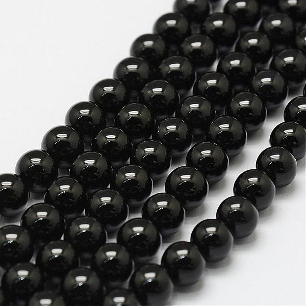 

PandaHall Natural Black Onyx Beads Strands, Dyed & Heated, Round, Black, 6x6mm, Hole: 1mm, about 65pcs/strand, 15.55 inch Black Onyx Round...