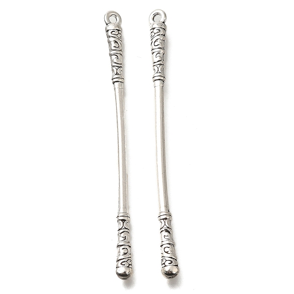 

PandaHall Tibetan Style Alloy Big Pendants, Cadmium Free & Lead Free, Stick, Antique Silver, 70x4.5x4mm, Hole: 1.5mm, about 166pcs/500g...