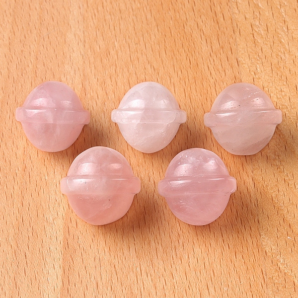 

PandaHall Natural Rose Quartz Carved Healing Universe Stone, Reiki Energy Stone Display Decorations, for Home Feng Shui Ornament, 20mm Rose...
