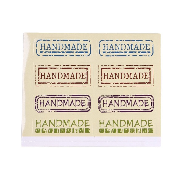 

PandaHall DIY Sealing Stickers, Label Paster Picture Stickers, Handmade Nostalgia Style Stickers, with Word, Colorful, 116x96mm Paper...