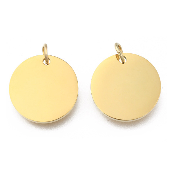 

PandaHall Smooth Surface 304 Stainless Steel Pendants, Flat Round, Stamping Blank Tags, Golden, 16x1.5mm, Hole: 3mm 304 Stainless Steel Flat...