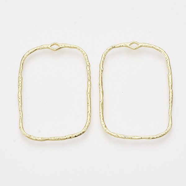 

PandaHall Alloy Open Back Bezel Pendants, For DIY UV Resin, Epoxy Resin, Pressed Flower Jewelry, Rectangle, Light Gold, 46x32.5x2mm, Hole...