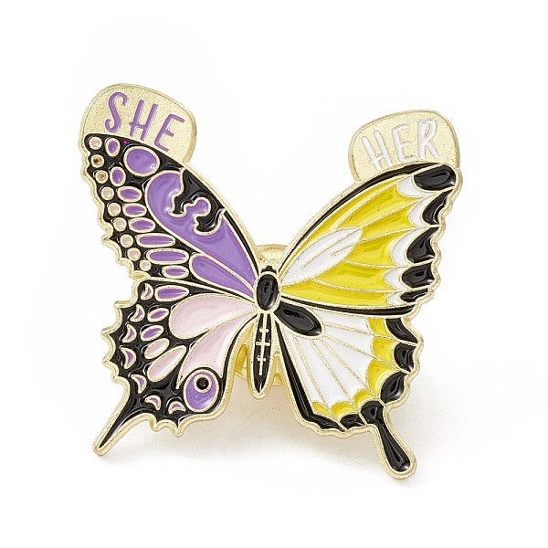 Schmetterlings-Emaille-Pin