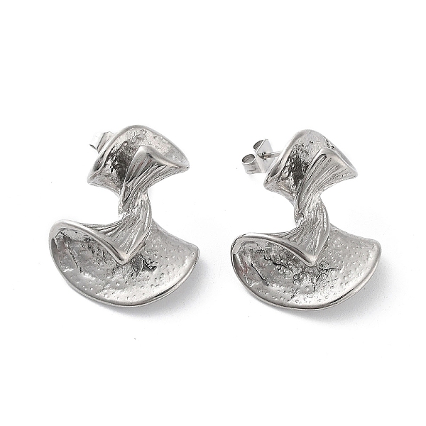 

PandaHall 304 Stainless Steel Stud Earrings for Women, Twist, Stainless Steel Color, 24.5x20mm 304 Stainless Steel Twist