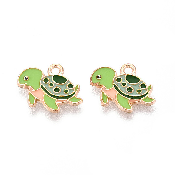 Marine Animals Alloy Enamel Pendants
