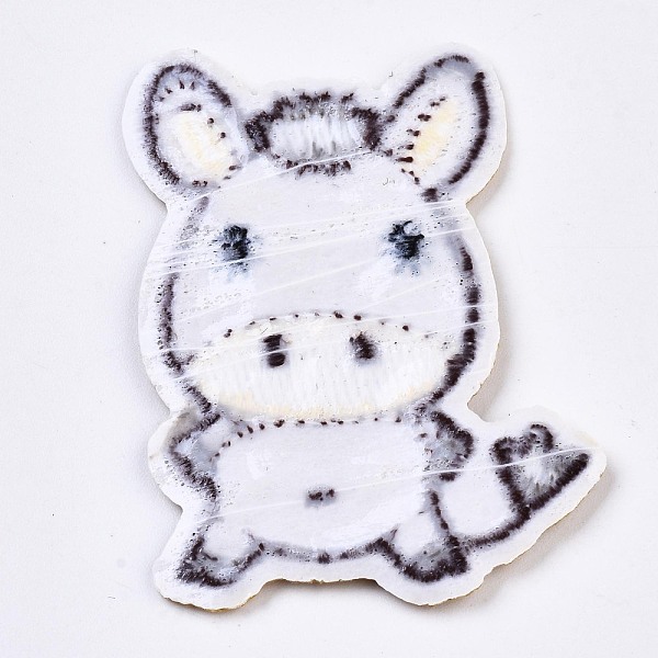 

PandaHall Donkey Appliques, Computerized Embroidery Cloth Iron on/Sew on Patches, Costume Accessories, Light Goldenrod Yellow, 52x39x1mm...