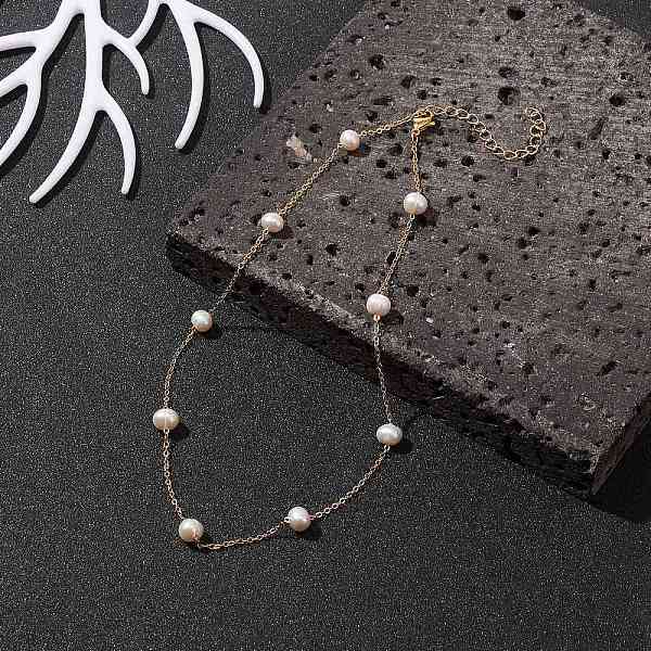 Halskette Aus Natürlichen Perlen