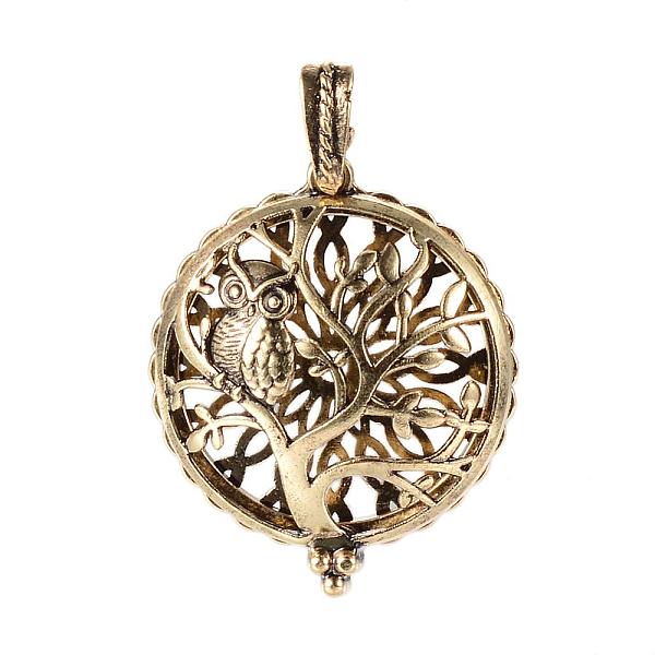 

PandaHall Alloy Diffuser Locket Pendants, with Magnetic, Flat Round, Antique Bronze, 43x36x10mm, Hole: 7x4mm Alloy Flat Round