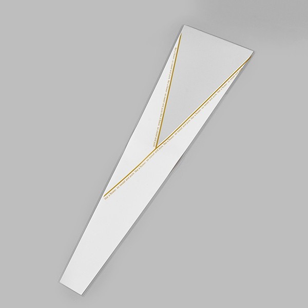 PandaHall Flower Wrapping Paper Single Rose Packaging Bag, White, 45x4~13cm Plastic None White