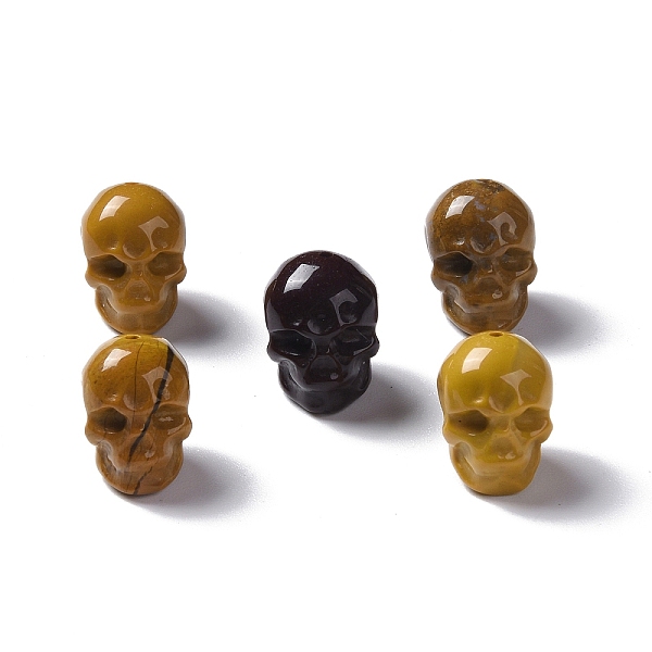 

PandaHall Natural Mookaite Beads, Skull, 13x10x11.5mm, Hole: 1mm Mookaite Skull