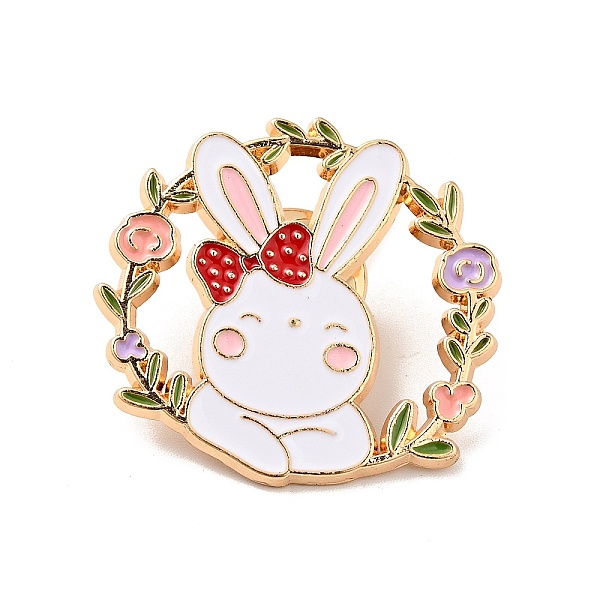 

PandaHall Rabbit Theme Enamel Brooch, Light Gold Alloy Badge for 2023 Year Chinese Style Gift, Floral Pattern, 29.5x31.3x1.6mm Alloy+Enamel...