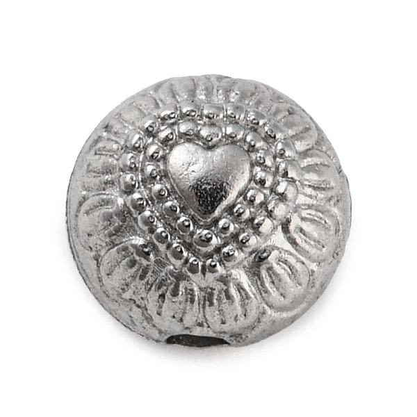 

PandaHall 316 Stainless Steel Beads, Rondelle with Heart, Stainless Steel Color, 7x7.5x7mm, Hole: 1.5mm 316 Surgical Stainless Steel...