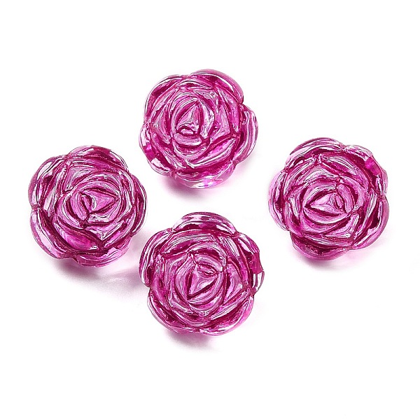 

PandaHall Transparent Acrylic Beads, Flower, Camellia, 16x16.5x14.5mm, Hole: 2mm, about: 285pcs/500g Acrylic Flower Pink