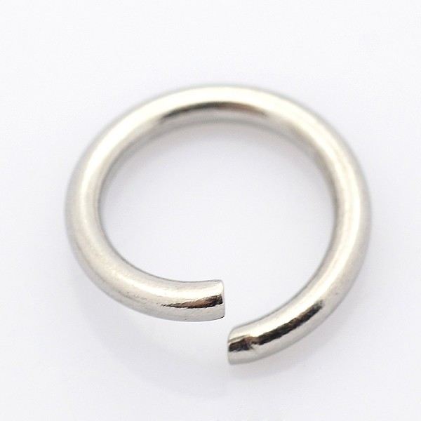

PandaHall 304 Stainless Steel Open Jump Rings, Stainless Steel Color, 26 Gauge, 3x0.4mm, Inner Diameter: 2.2mm 304 Stainless Steel