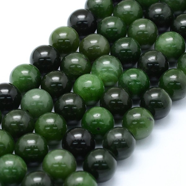 

PandaHall Natural Xiuyan Jade Beads Strands, Round, 12mm, Hole: 1.2mm, about 33pcs/strand, 15.75 inch(40cm) Xiuyan Jade Round