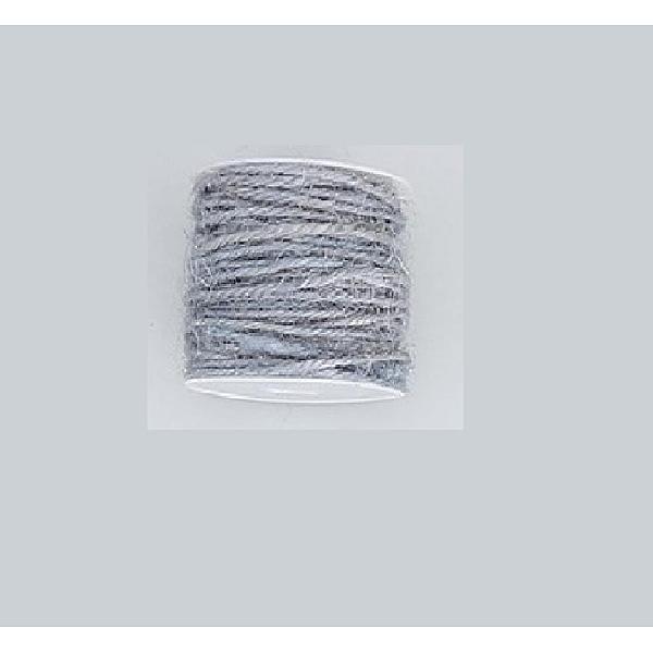 PandaHall Hemp Cord, Hemp String, Hemp Twine, for Jewelry Making, Gray, 2mm; 50m/roll Burlap Gray