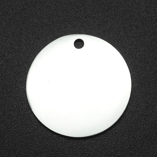 

PandaHall 201 Stainless Steel Pendants, Stamping Blank Tag, Flat Round, Laser Cut, Stainless Steel Color, 18x1mm, Hole: 1.6mm 201 Stainless...