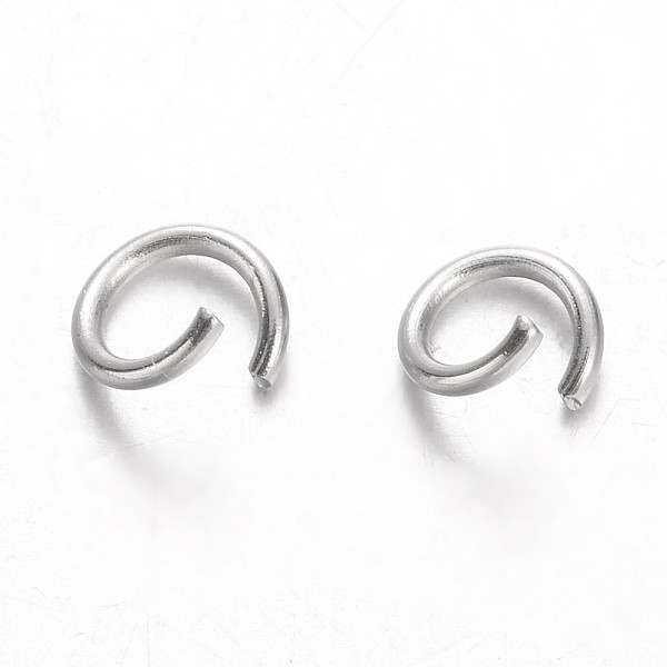 

PandaHall 304 Stainless Steel Open Jump Rings, Stainless Steel Color, 21 Gauge, 5x0.7mm, Inner Diameter: 3.6mm 304 Stainless Steel