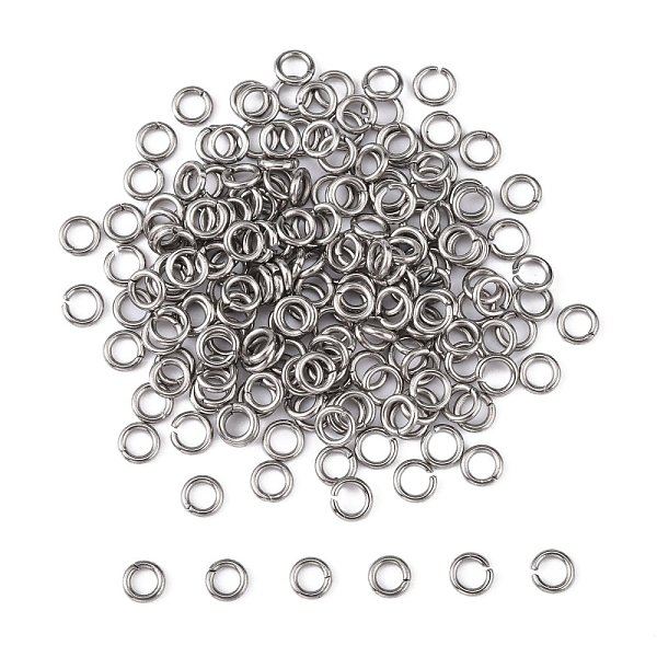 

PandaHall 304 Stainless Steel Open Jump Rings, Stainless Steel Color, 20 Gauge, 4x0.8mm, Inner Diameter: 2.4mm 304 Stainless Steel