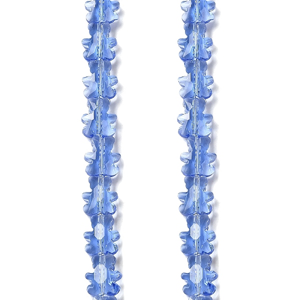 

PandaHall Transparent Electroplate Glass Beads Strands, Faceted, Bear, Mauve, 8.5x9.5x4mm, Hole: 1mm, about 80pcs/strand, 25.20 inch(64cm)..., Purple