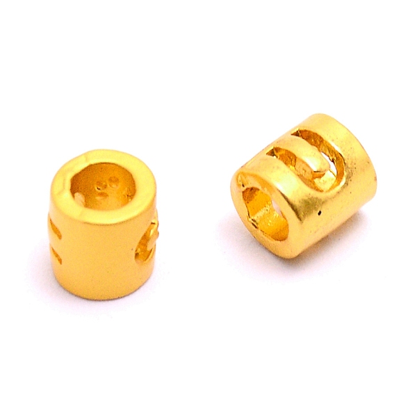 

PandaHall Alloy Letter Beads, Column, Matte Gold Color, Letter.U, 6.5x6mm, Hole: 3mm Alloy Letter U