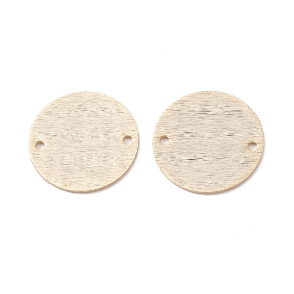 

PandaHall Brass Link Connectors, Long-Lasting Plated, Flat Round, Real 24K Gold Plated, 18x0.7mm, Hole: 1.2mm Brass Flat Round