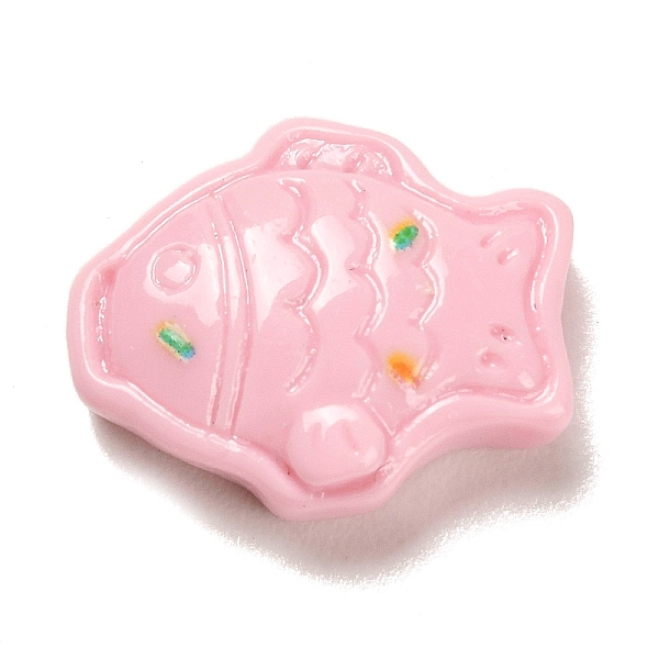 

PandaHall Opaque Resin Decoden Cabochons, Pink, Fish, 14x17x5.5mm Resin Fish Pink