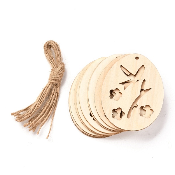 

PandaHall DIY Egg Shape Handmade Hollow Out Graffiti Wood, Easter Theme Pendant Decorations, Flower Pattern, 8x6x0.2cm, Hole: 3.2mm..., Orange