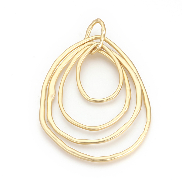 

PandaHall Alloy Big Pendants, Cadmium Free & Lead Free, teardrop, Golden, 88x70x2.5mm, Hole: 11.5x18mm Alloy Teardrop