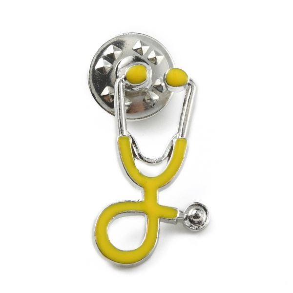 

PandaHall Medical Echometer Enamel Pin, Gold Plated Alloy Creative Badge for Backpack Clothes, Platinum, 26x14.5x2mm Alloy+Enamel