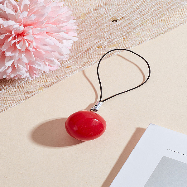 1 pz cinghie per cellulare in resina di pomodoro-image-HJEW-LP0001-72-it