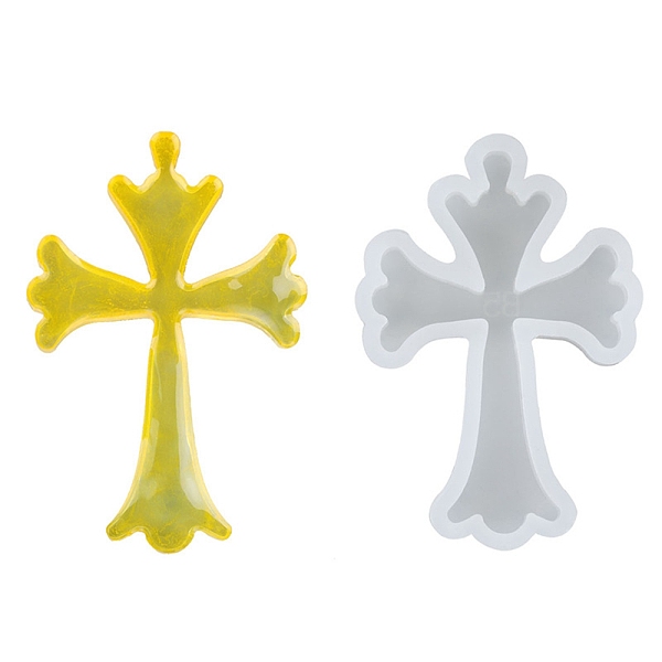 

PandaHall DIY Silicone Molds, Resin Casting Molds, For UV Resin, Epoxy Resin Jewelry Pendants Making, Cross, White, 52x36x5mm Silicone Cross...