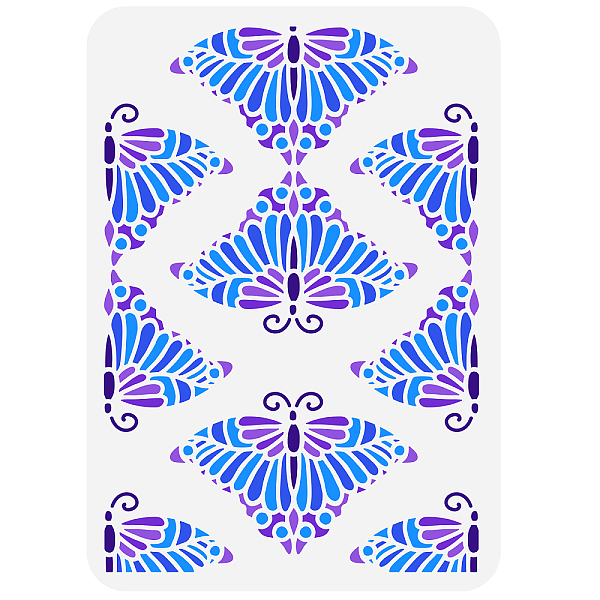 

PandaHall FINGERINSPIRE Butterfly Stencil 8.3x11.7 inch Plastic Butterflies Pattern Drawing Painting Stencils Animals Stencils Reusable DIY...