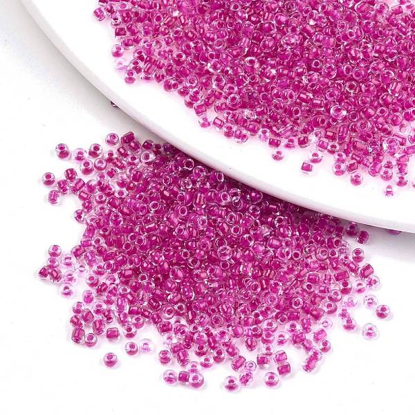 

PandaHall 12/0 Glass Seed Beads, Transparent Inside Colours, Round Hole, Round, Medium Violet Red, 12/0, 2~2.5x1.5~2mm, Hole: 0.8mm, about...