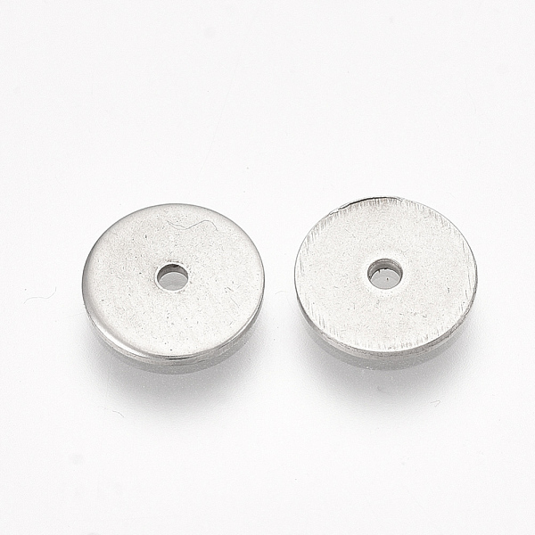 

PandaHall 304 Stainless Steel Spacer Beads, Flat Round/Disc, Stainless Steel Color, 8x0.7mm, Hole: 1mm 304 Stainless Steel Disc