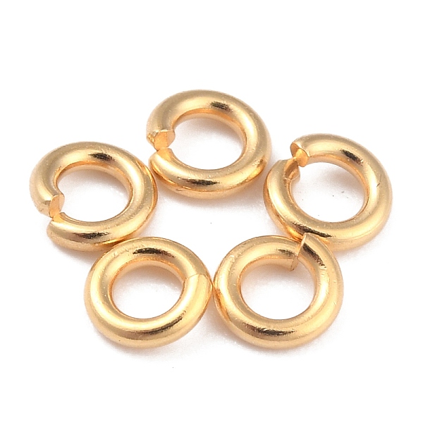 

PandaHall Rack Plating Brass Jump Rings, Open Jump Rings, Long-Lasting Plated, Real 24K Gold Plated, 4x1mm, 18 Gauge, Inner Diameter: 2mm...