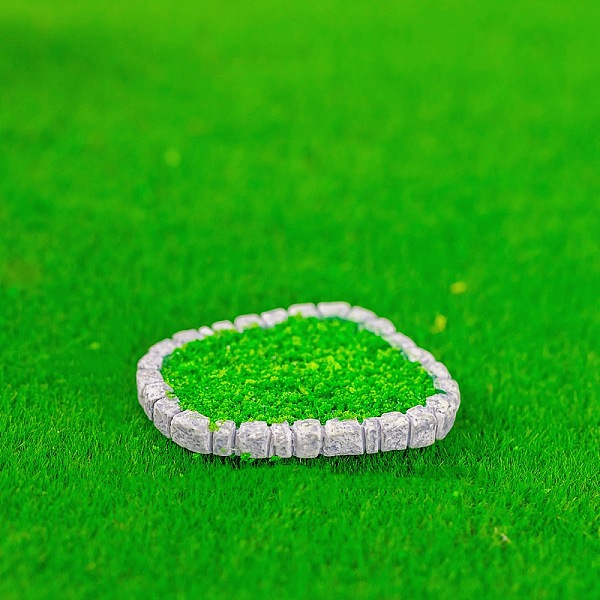 

PandaHall Resin Lawn Display Decoration, Micro Landscape Garden Decorations, Green, 48x37.5x5mm Resin Other Plants Green