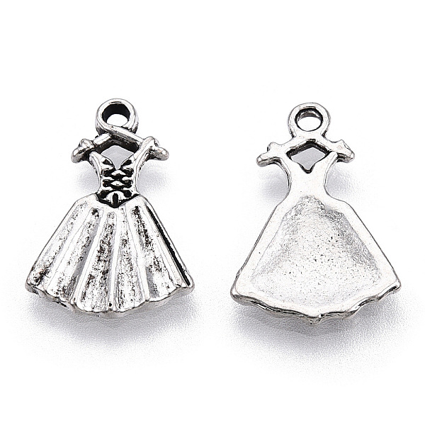 

PandaHall Tibetan Style Alloy Pendants, Dress Charms, Cadmium Free & Lead Free, Antique Silver, 19x14x1.5mm, Hole: 1.4mm, about...