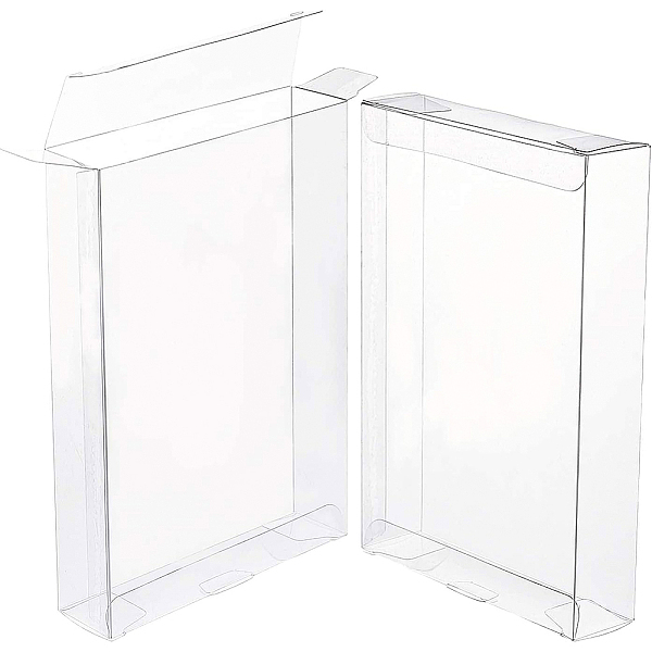 

PandaHall Transparent PVC Rectangle Favor Box Candy Treat Gift Box, for Wedding Party Baby Shower Packing Box, Clear, 26.3x15.85x0.05cm, Box...