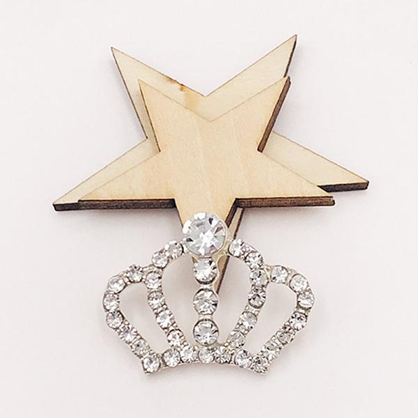 

PandaHall Alloy Rhinestone Cabochons, Cadmium Free & Lead Free, Crown, Silver, 24x31x6mm Alloy+Rhinestone Crown Clear
